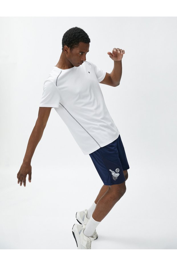 Basketball Shorts Printed Waist With Pocket Detail