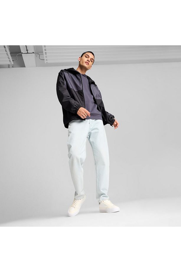 627473-01 Mesh Lined Windbreaker Erkek Yağmurluk-r&amp;uuml;zgarlık Siyah - 3