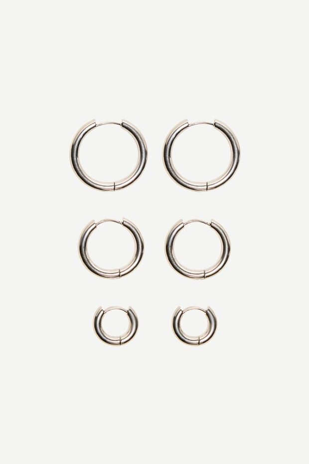 6'lı halka küpe seti - 3