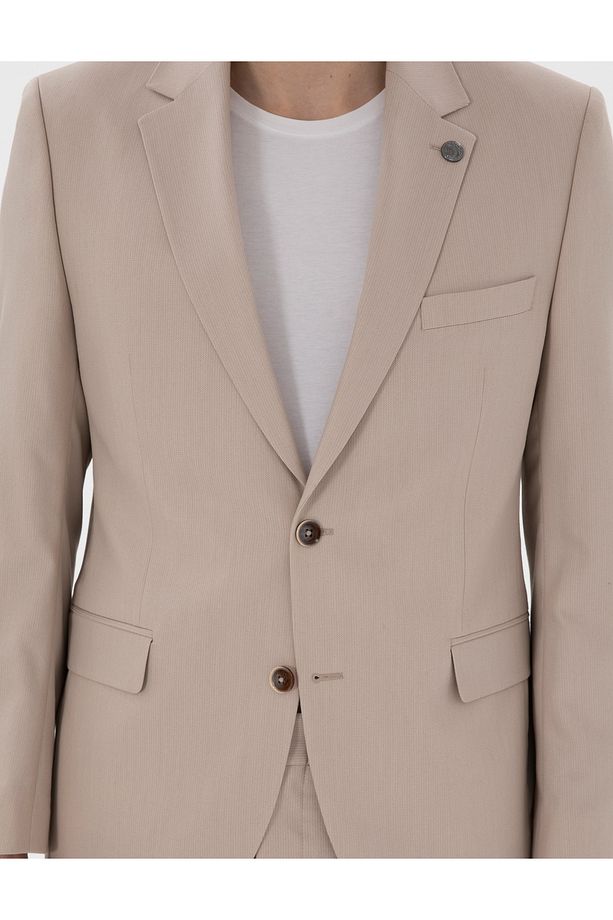 Bej Slim Fit Takım Elbise 50304231-VR011 - 7