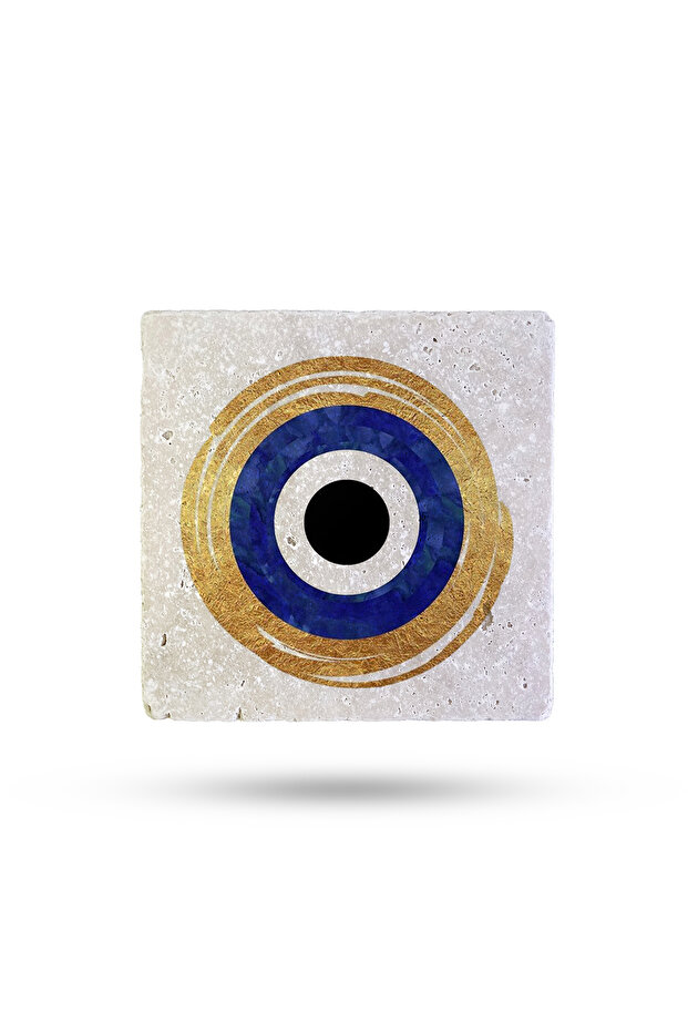 10x10x1cm الأبعاد عين الشر حبة مطبوعة الوقايات الحجرية