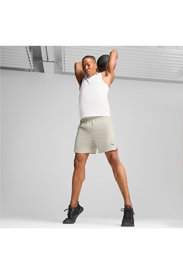 قميص تدريب أبيض للرجال من Tad Tech Triblend بدون أكمام - 3