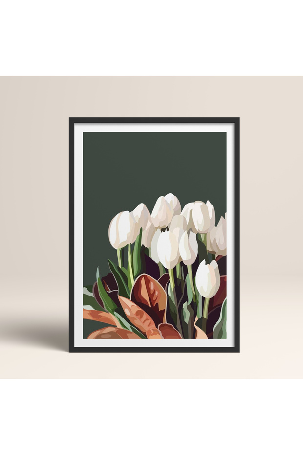 Tekli Ahşap Çerçeveli Tablo Tek Parça Poster Tablo TK/964 - 2