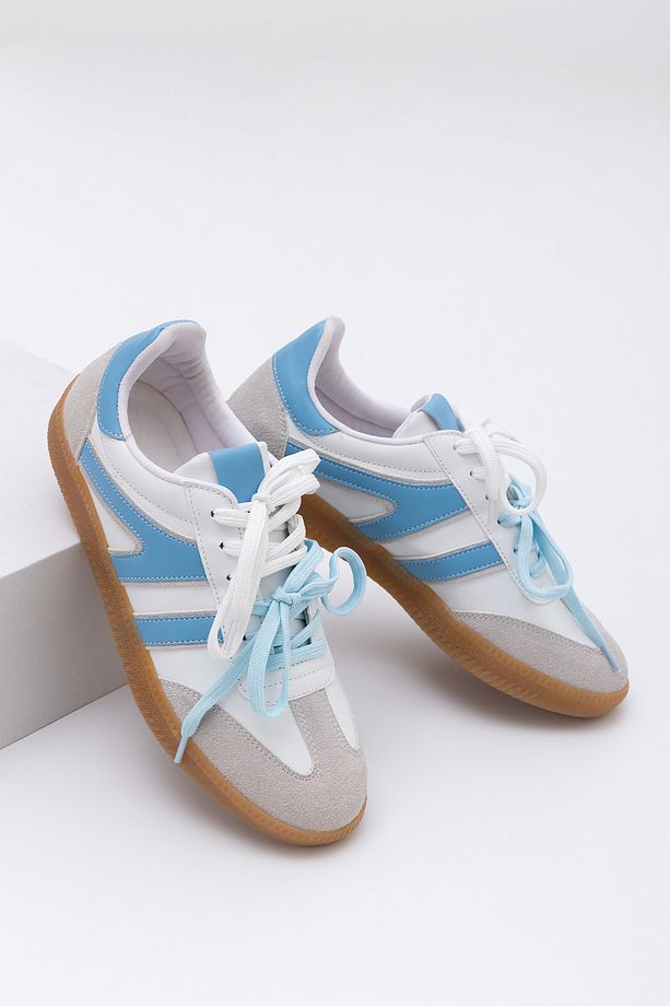 Çift Bağcıklı Retro Kadın Sneaker Ayakkabı - 4