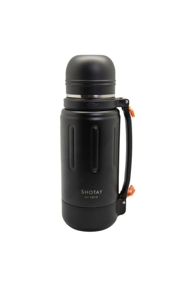 Durabilen Black 1500ml Steel Thermos Flask