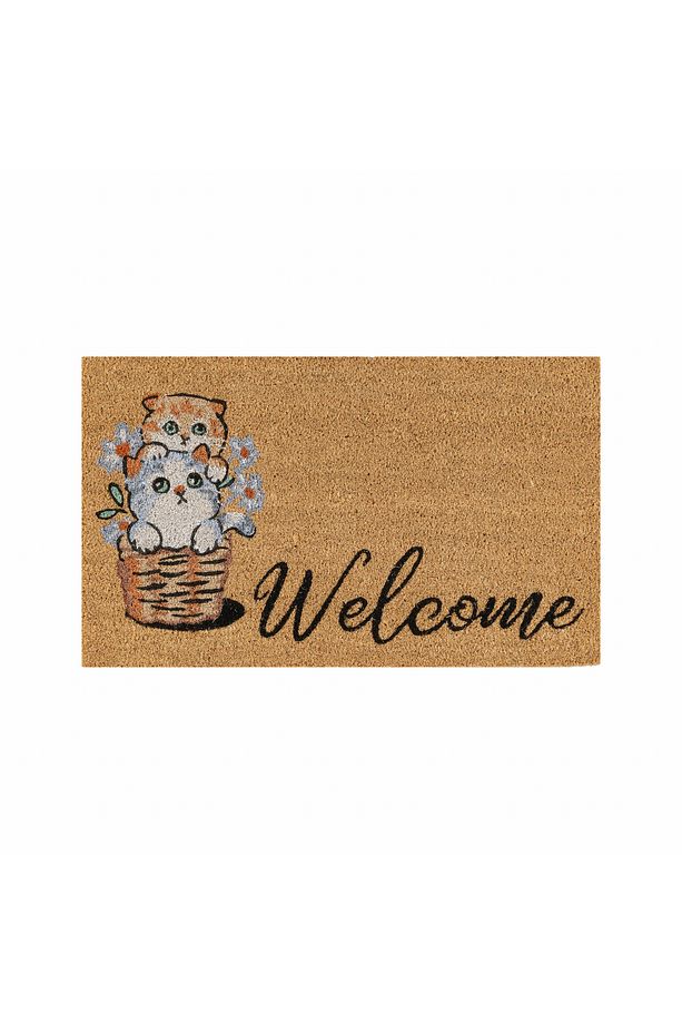 Kaşmir Halı Cat Welcome Coco Paspas - 3
