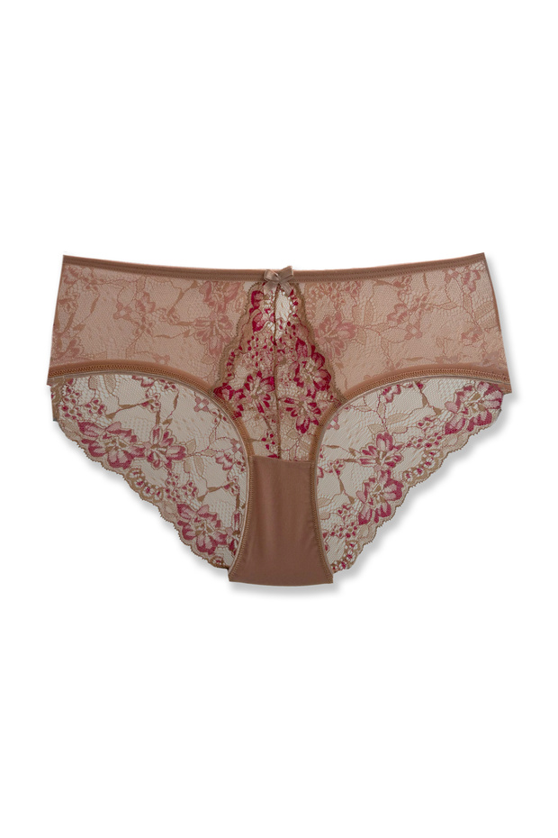 Double Color Lace Tulle High Waist Women's Panties