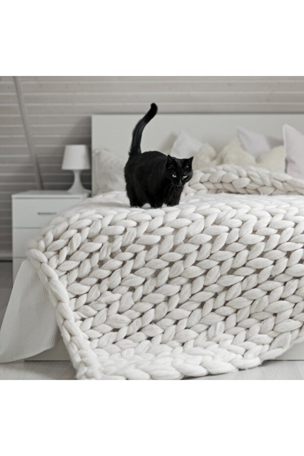 La Mia Jumbo Gri Dev Yün El Örgü İpi - J4 - 3