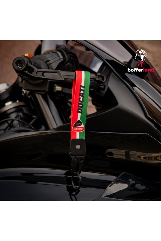 Ride Tag Motorcycle Automobile Fabric Hook Keychain 54