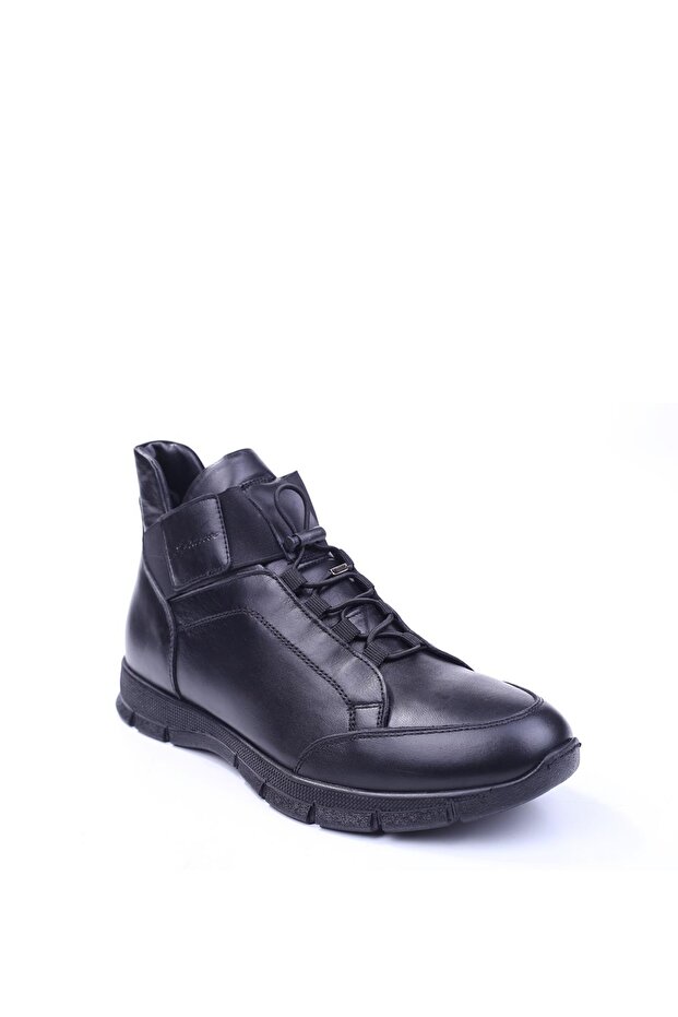 5290 Black Genuine Leather Men's Casual Boots