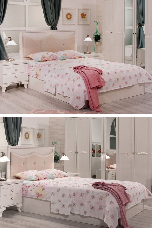 Bianco 150x200 Çift Kişilik Yatak Seti - Yatak / Baza / Başlık - 1