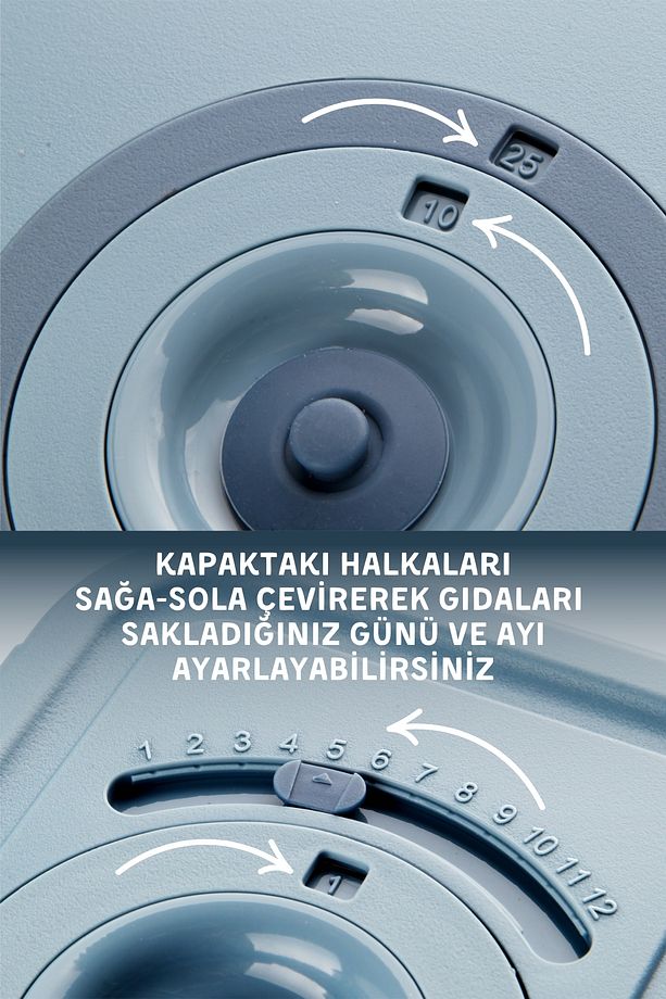 5'Li Set Vakum Aparatlı Mikrodalga ve Difrizde Kullanılabilen Saklama Kabı - 9