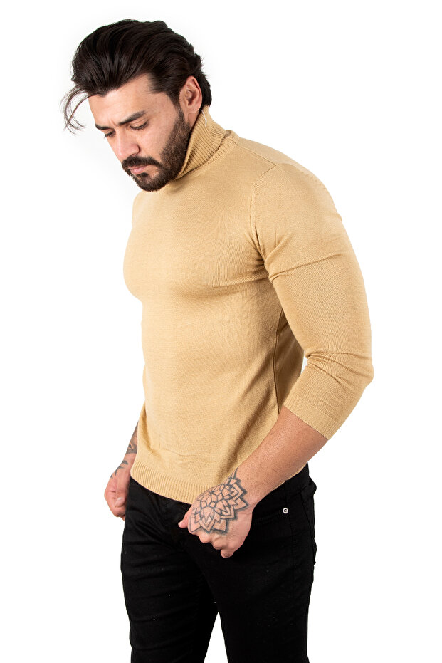 الجمل الياقة المدورة والسترة الصلبة - 4