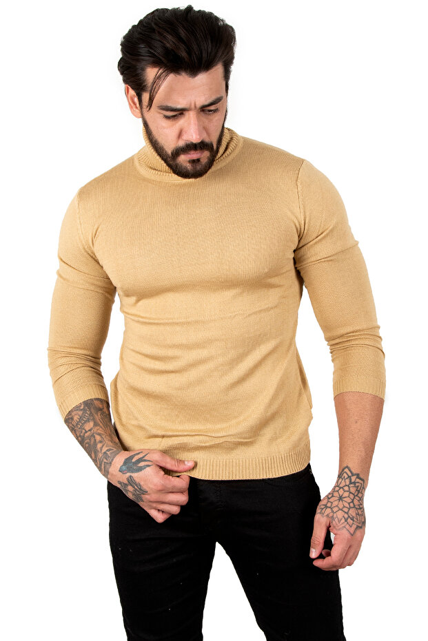 الجمل الياقة المدورة والسترة الصلبة - 3