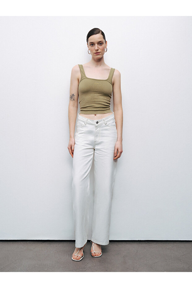 Baskı Detaylı Crop Top - 3