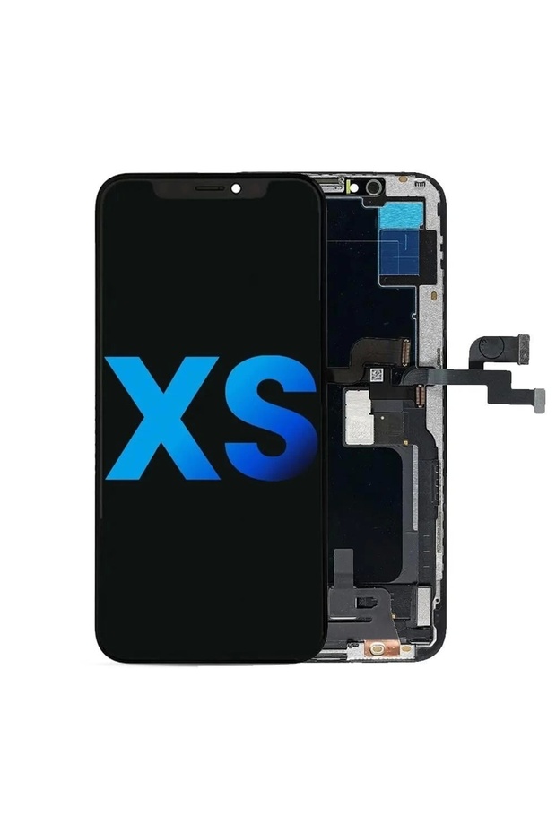 شاشة LCD متوافقة مع Apple iPhone Xs تعمل باللمس باللون الأسود OLED LW