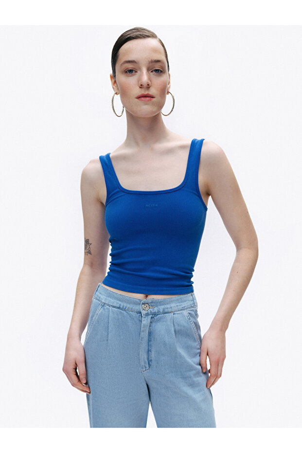 Baskı Detaylı Crop Top - 3