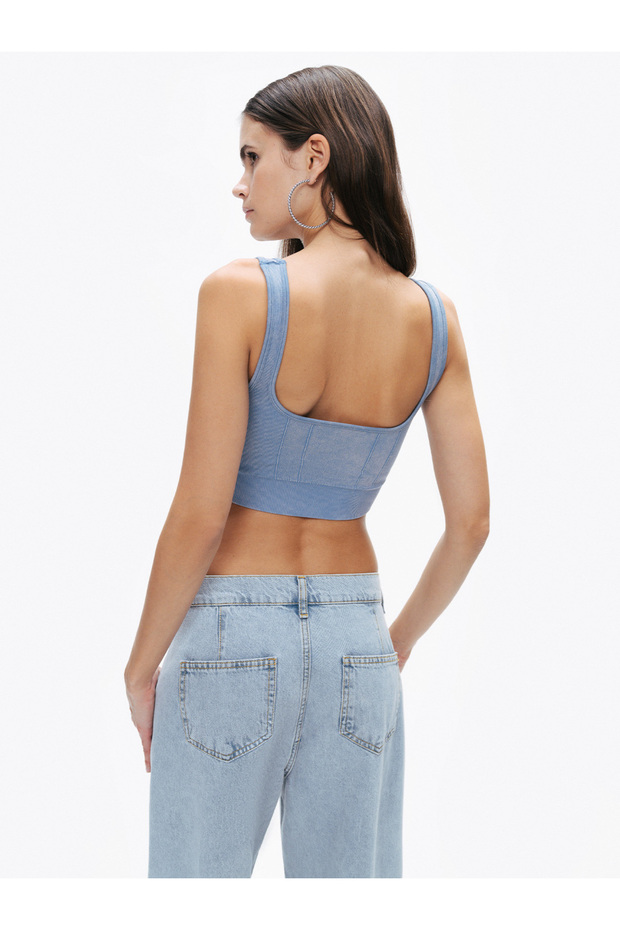 Ribanalı Crop Top - 4