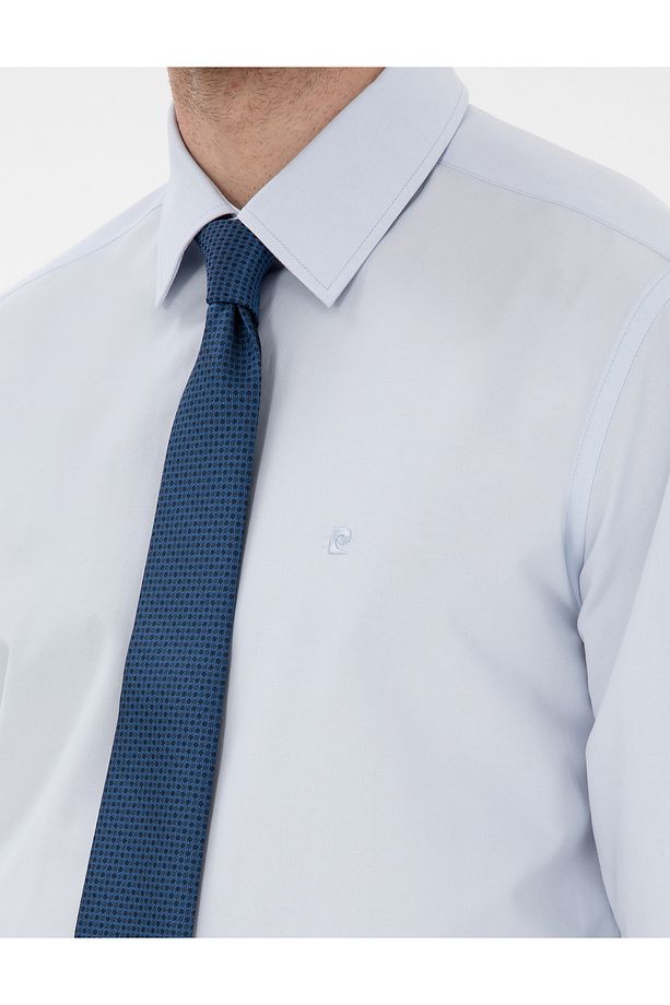 Açık Mavi Regular Fit Uzun Kollu Basic Gömlek 50307198-VR003 - 7