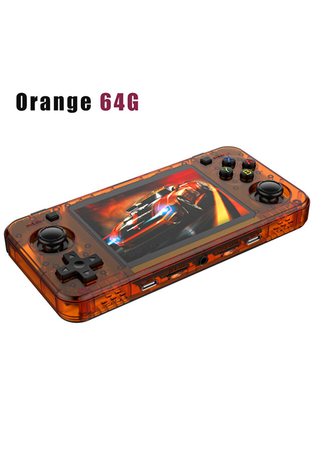 R36H Orange 64G BOYHOM New R36H Retro Handheld Console Open-Source Linux System Classic Game Console - 1