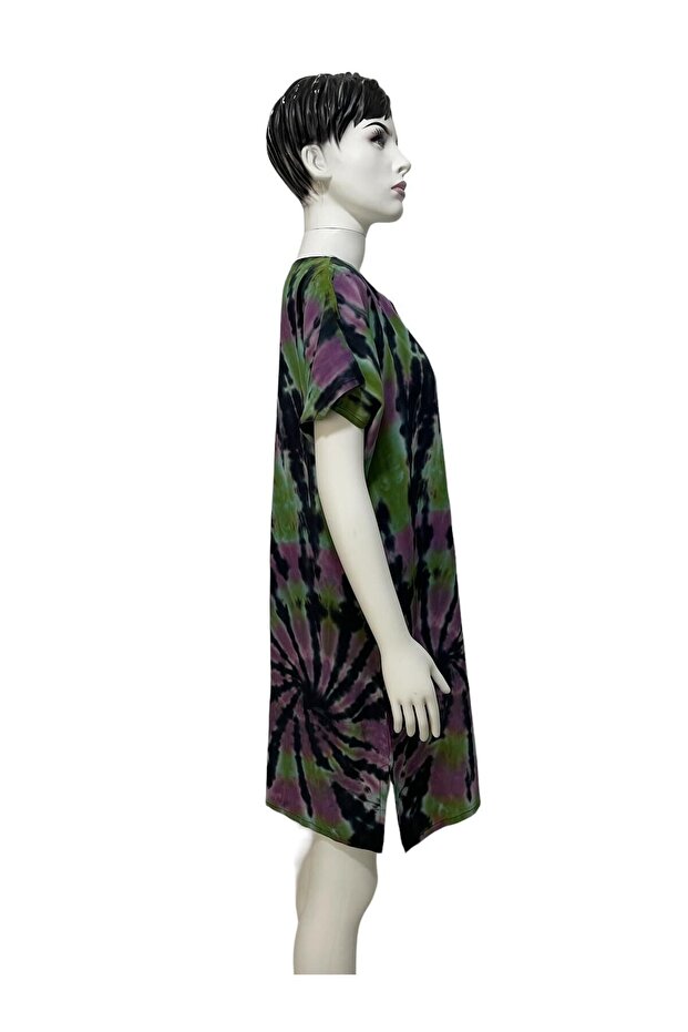 تونيك مصبوغ بطباعة مختلطة - 2