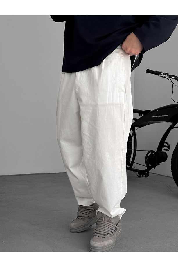 Ekru Basic Boyfriend Pantolon KE-1008/1005/1009 - 2