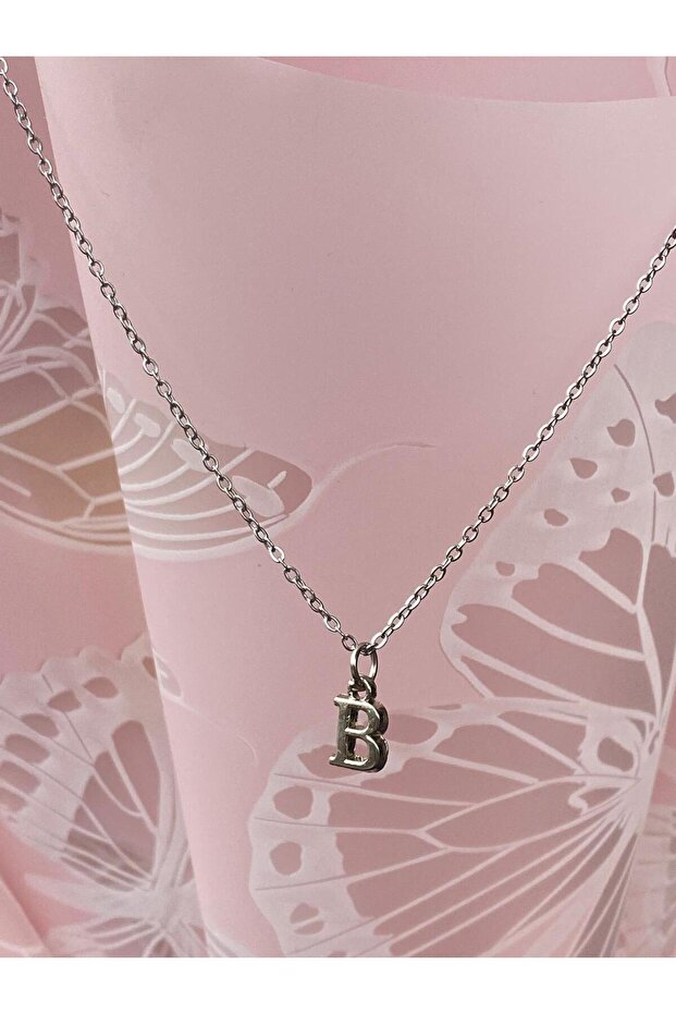 Stainless Tarnish 316L Elegant Necklace with Letter B