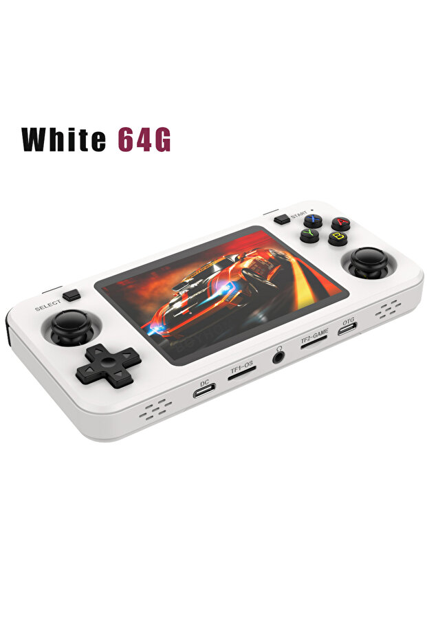 R36H White 64G BOYHOM New R36H Retro Handheld Console Open-Source Linux System Classic Game Consoles - 1