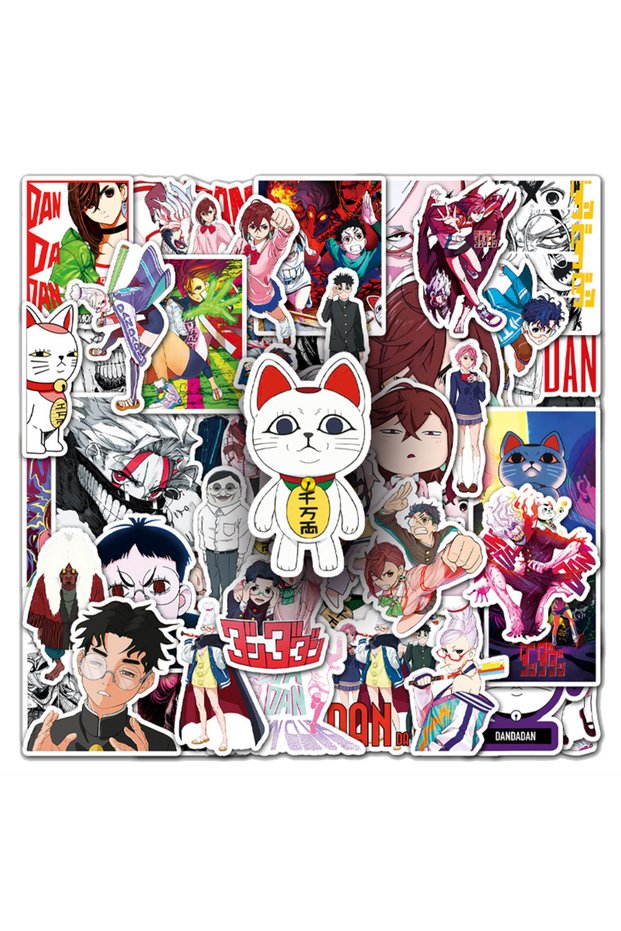 50PCS 10/30/50PCS Funny Anime Dandadan Stickers Graffiti Notebook Suitcase Bike Phone Skatebo