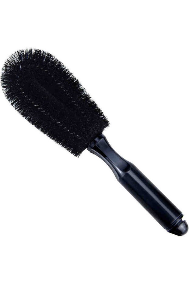 Gray Car Wheel Cleaning Brush Profession Tire Auto Cleaning Detailing Care Wet Dry Wheel Tire Rim C