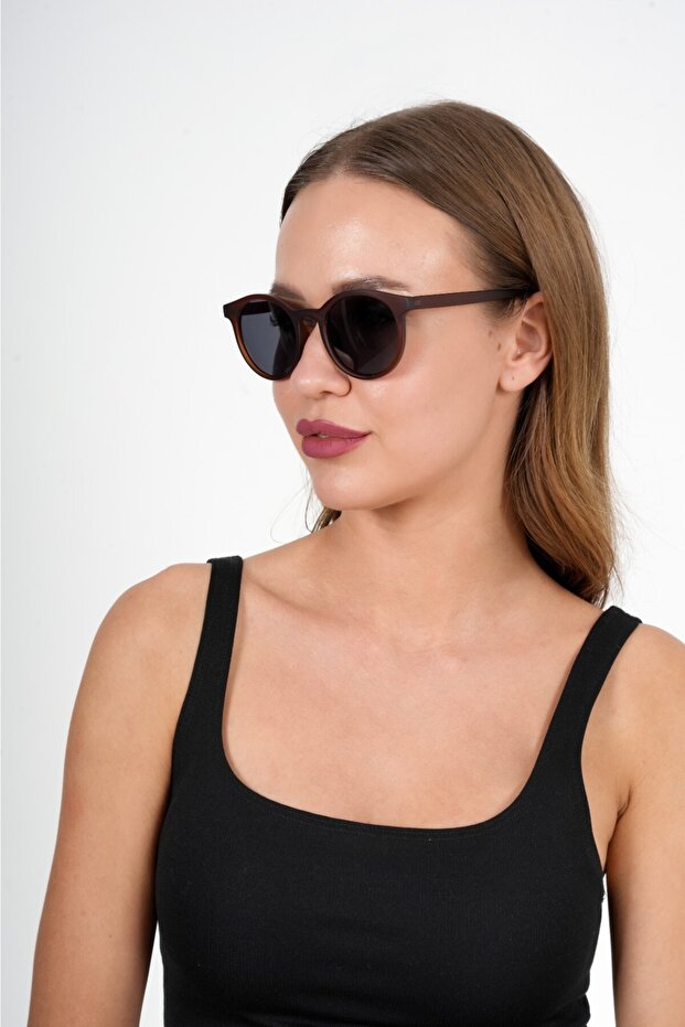 Lightweight Round Uv400 Filter Sunglasses - 4