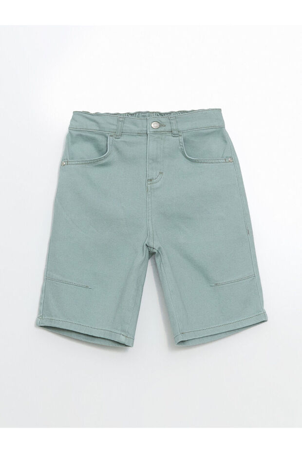 LCW Kids Beli Ayarlanabilir Lastikli Erkek Çocuk Jean Şort - 2