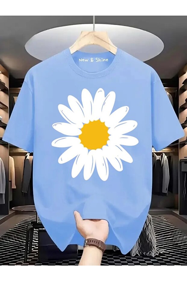 Daisy Printed Oversize T-Shirt