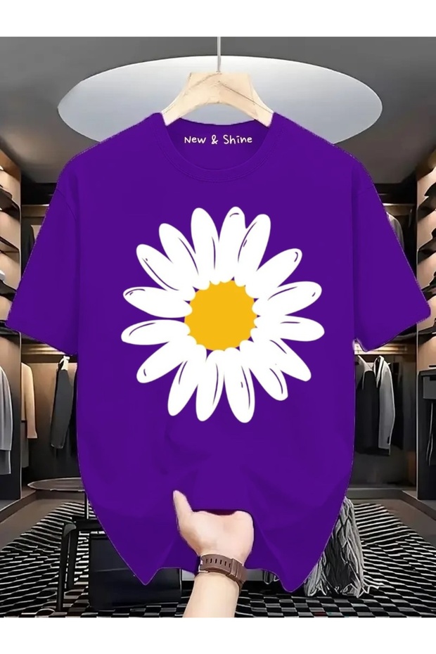 Daisy Printed Oversize T-Shirt