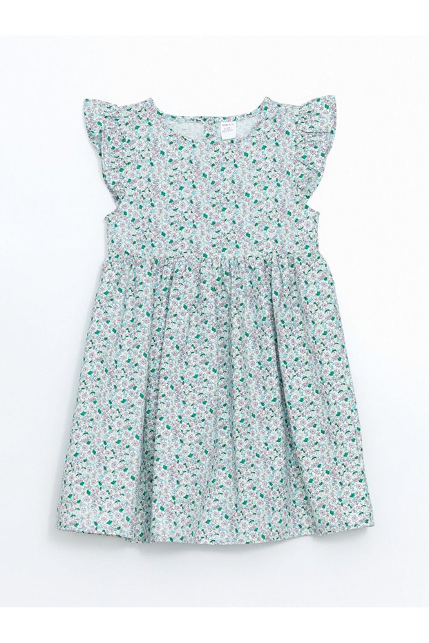 LCW Crew Neck Floral Girl's Dress