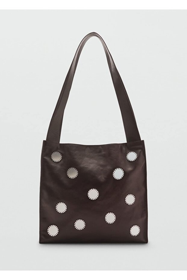 Çift saplı aynalı deri çanta - 3