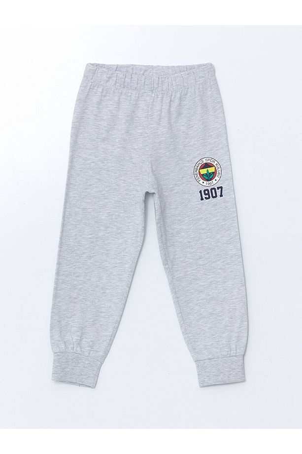 LCW Kids Lacivert Bisiklet Yaka Fenerbahçe Baskılı Erkek Çocuk Pijama Takımı - 5