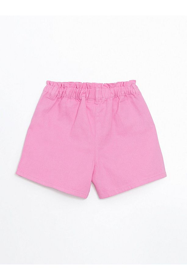 Beli Lastikli Basic Kız Çocuk Şort - 3