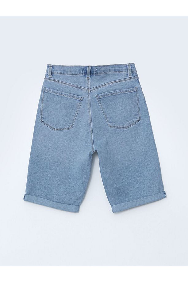 Dar Fit Kadın Jean Şort - 6