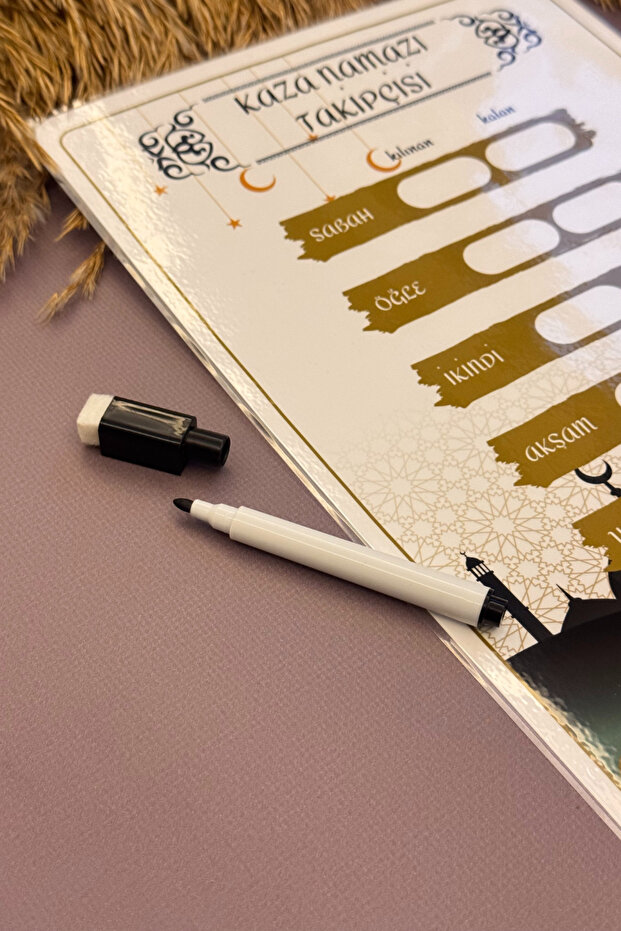 Accident Prayer Tracker - Desktop Islamic Planner - Lifetime Usable - 2