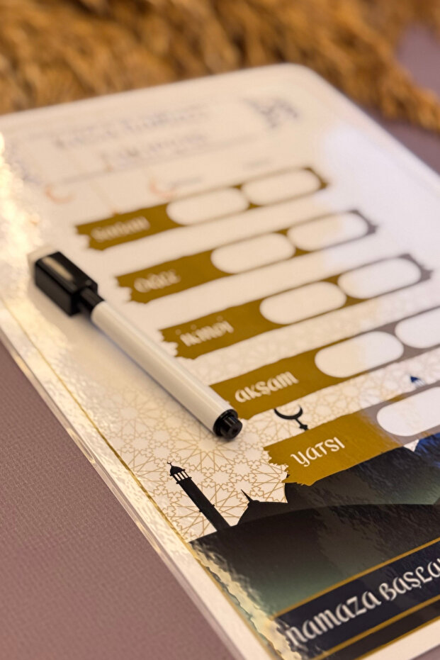 Accident Prayer Tracker - Desktop Islamic Planner - Lifetime Usable - 4