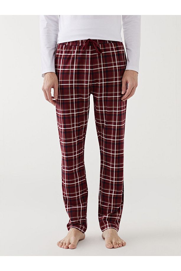 LCW Standart Kalıp Ekose Erkek Pijama Alt - 2