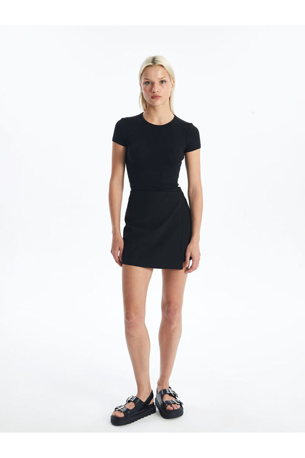 LCW Standart Fit Kadın Şort Etek Fashion - 1