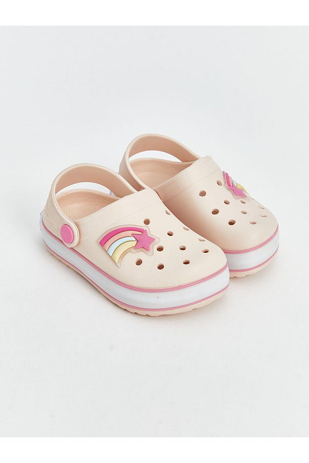 LCW STEPS Bej Baskılı Kız Bebek Plaj Sandaleti - 2