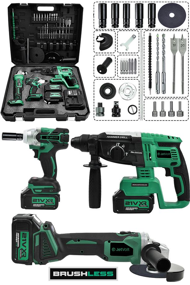 21V 2.0Ah 3 Lü Set Şarjlı Matkap Hilti 2-26mm 450Nm Torklu Vidalama Somun Sıkma Şarjlı Taşla - 1