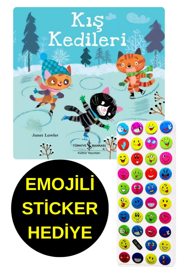 KOPUZ KİTAP - KIŞ KEDİLERİ - Sticker Gift