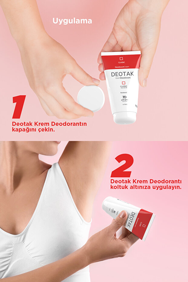 Classic Koruma 7 Güne Kadar Etkili Krem Deodorant 35 ml x 4 Adet - 7