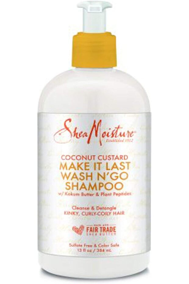 SHEA MOISTURE SheaMoisture Coconut Custard Make It Last Wash N' Go Shampoo, 380ml