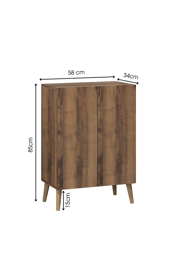 Luce Ayakkabılık Midi Ceviz - 11