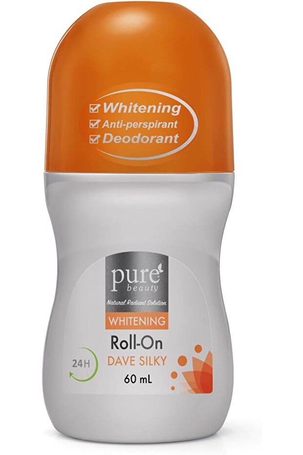 Pure Beauty Dave Silky Whitening Antiperspirant And Deodorant Roll-On, 60 ml